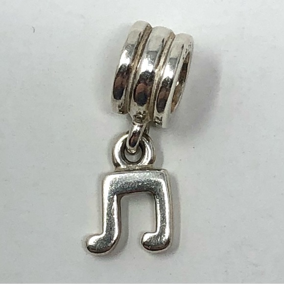 AUTHENTIC Pandora Sterling Silver Music Note Dangle Charm - Picture 2 of 5